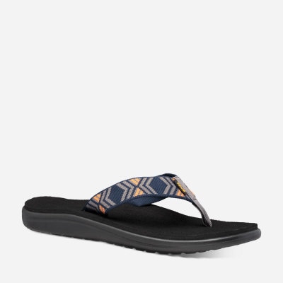 Teva Voya Men's Dark Grey Flip Flops CA43675 Canada Sale